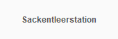 Sackentleerstation